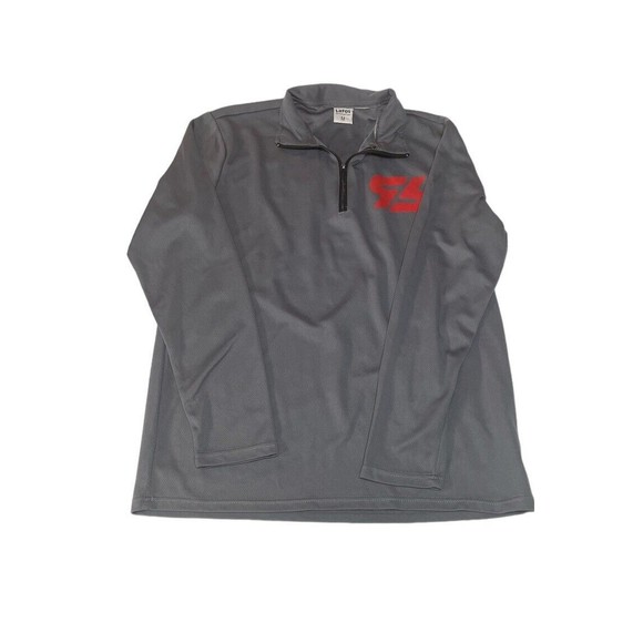 La Fos Running With Cupid Men’s Medium 1/4 Zip Pullover Valentines - Picture 1 of 2